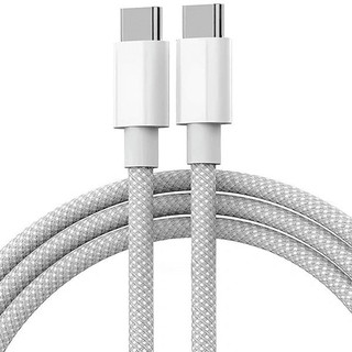 کابل شارژ اپل USB-C به USB-C توان 60 وات طول 1 متر بافتدار